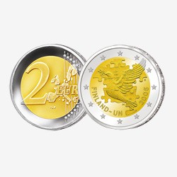 2005 - Finlande - 2 Euros commémorative ONU