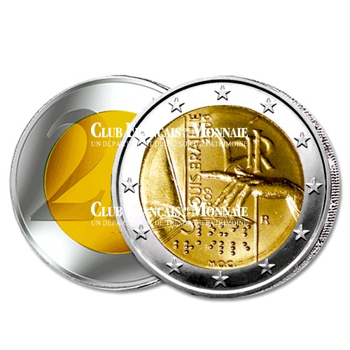 2 Euro Bicentenaire de la naissance de Louis Braille - Italie 2009