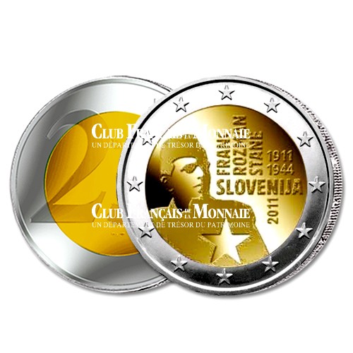 2 euro 100 ans de la naissance de Franc Rozman - Slovénie 2011