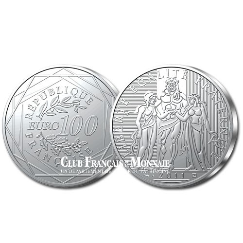 100 Euro Argent Hercule - France 2011