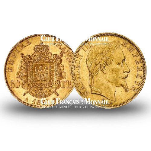 50 Francs Or Napoléon III 1866 BB TL