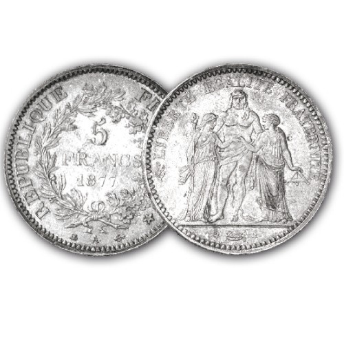 5 Francs Argent Hercule 1877 