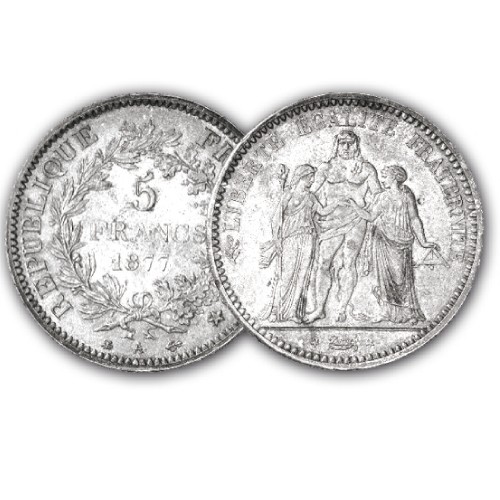 5 Francs Argent Hercule 1877