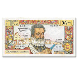 Billet de 50 Nouveaux Francs Henri IV  