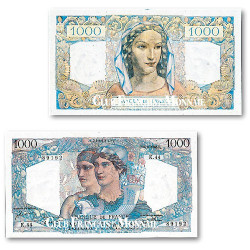 Billet de 1000 Francs Minerve et Hercule 