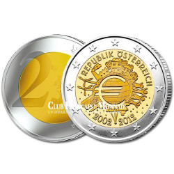 2 Euro 10 ans de l'Euro - Autriche 2012  