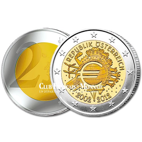2 Euro 10 ans de l'Euro - Autriche 2012