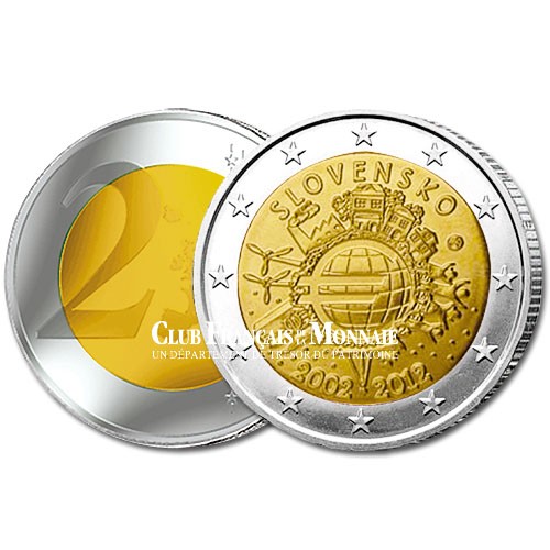 2 Euro 10 ans de l'Euro - Slovaquie 2012 