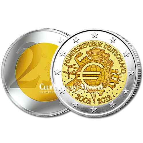 2 Euro 10 ans de l'Euro - Allemagne 2012 