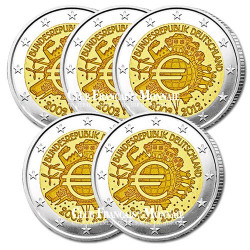 La série 2 Euro 10 ans de l'Euro des 5 ateliers ADFGJ - Allemagne 2012  