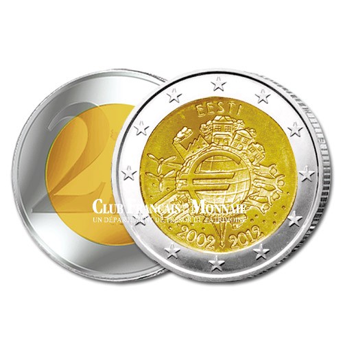 2 Euro 10 ans de l'Euro - Estonie 2012