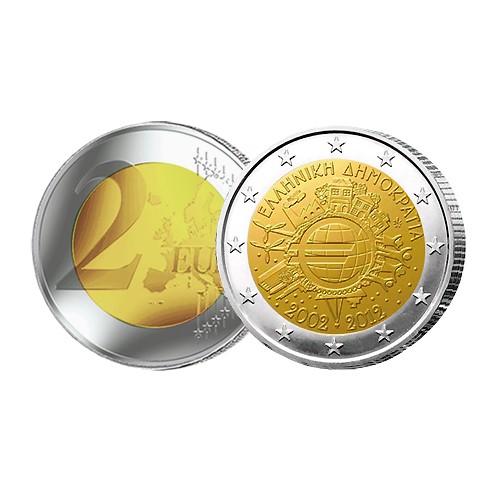 2 Euro 10 ans de l'Euro - Grèce 2012