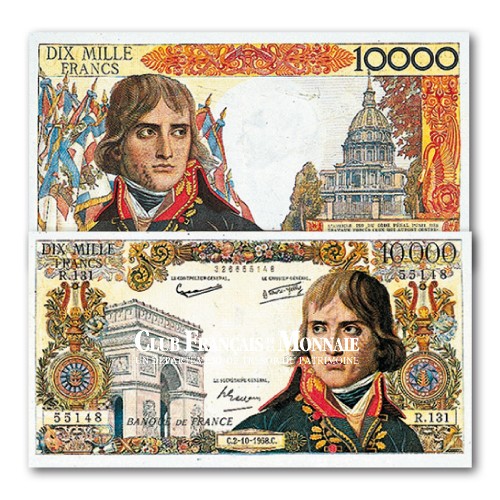 Billet de 10 000 Francs Bonaparte 1955-1958 TB