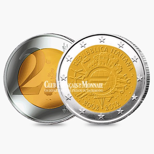 2 Euro 10 ans de l'Euro - Italie 2012