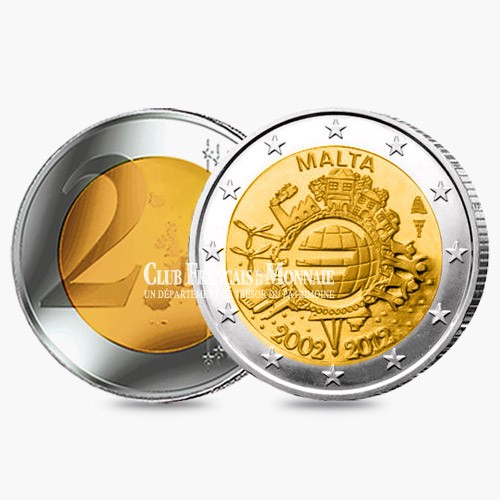 2 Euro 10 ans de l'Euro - Malte 2012