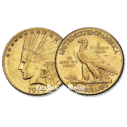 10 Dollars Or - Tête d'indien - USA 1908-1933