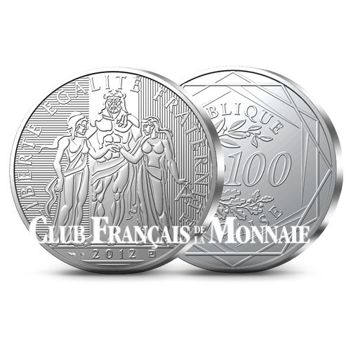 100 Euro Argent Hercule - France 2012