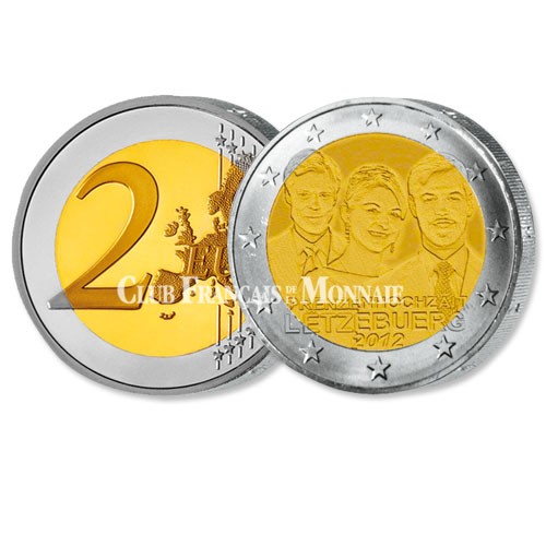2 Euro Mariage Princier - Luxembourg 2012