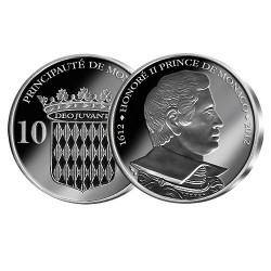 10 Euro Argent Honore Ii Be Monaco 12