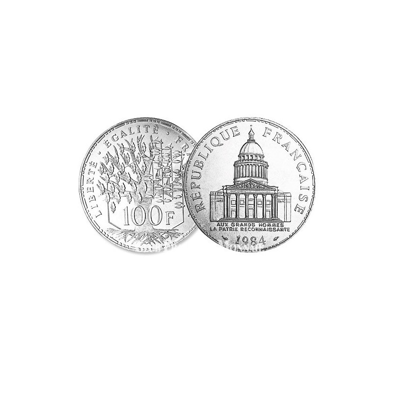 Pièce 100 Francs Réunion En Argent - Collection Numismatique - Gradée