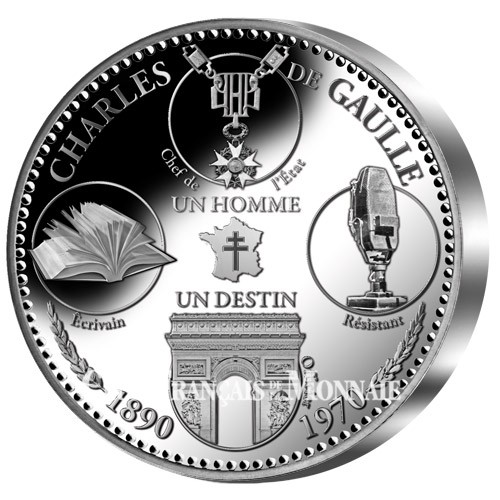 Charles de Gaulle - Son Destin Argent BE Charles de Gaulle - Son Destin Argent BE