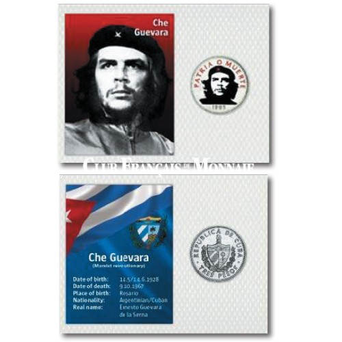 3 Pesos Che Guevara colorisé - Cuba 3 Pesos Che Guevara colorisé - Cuba