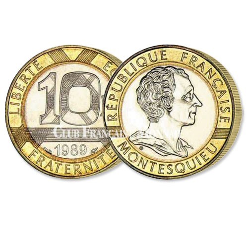 10 Francs 300 ans de Charles de Montesquieu - France 1989