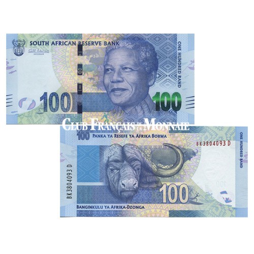 Billet de 100 Rands Nelson Mandela - Afrique du Sud Billet de 100 Rands Nelson Mandela - Afrique du Sud