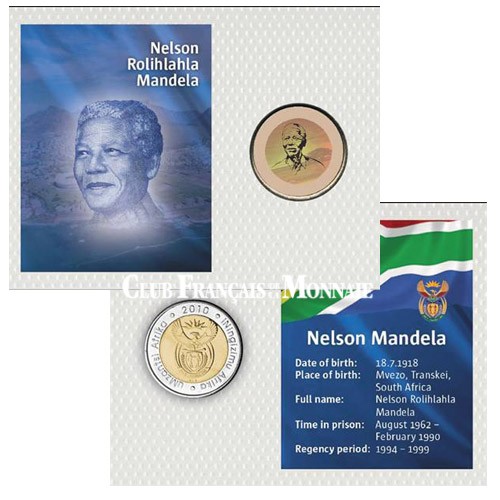 5 Rands Nelson Mandela colorisée - Afrique du Sud