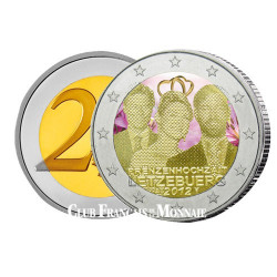 2 Euro Mariage Princier colorisée - Luxembourg 2012