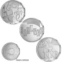 Lot de 3 x 5 Euro Liberté, Égalité, Fraternité - France 2013