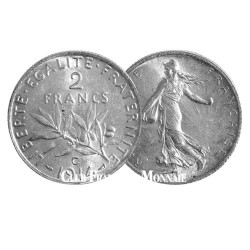 2 Francs Argent Semeuse - France 1914C