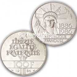 1986 - 100 Francs Argent Statue de la liberté