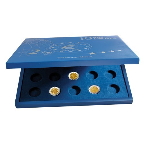 Ecrin vide pour 21 x 2 Euro 10 Ans de l'Euro 2012 Ecrin vide pour 21 x 2 Euro 10 Ans de l'Euro 2012
