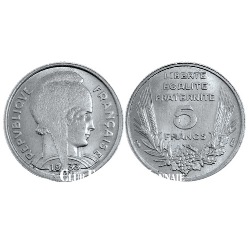 5 Francs Bazor France 1933