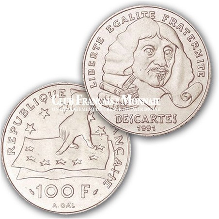 1991 - 100 Francs Argent Descartes