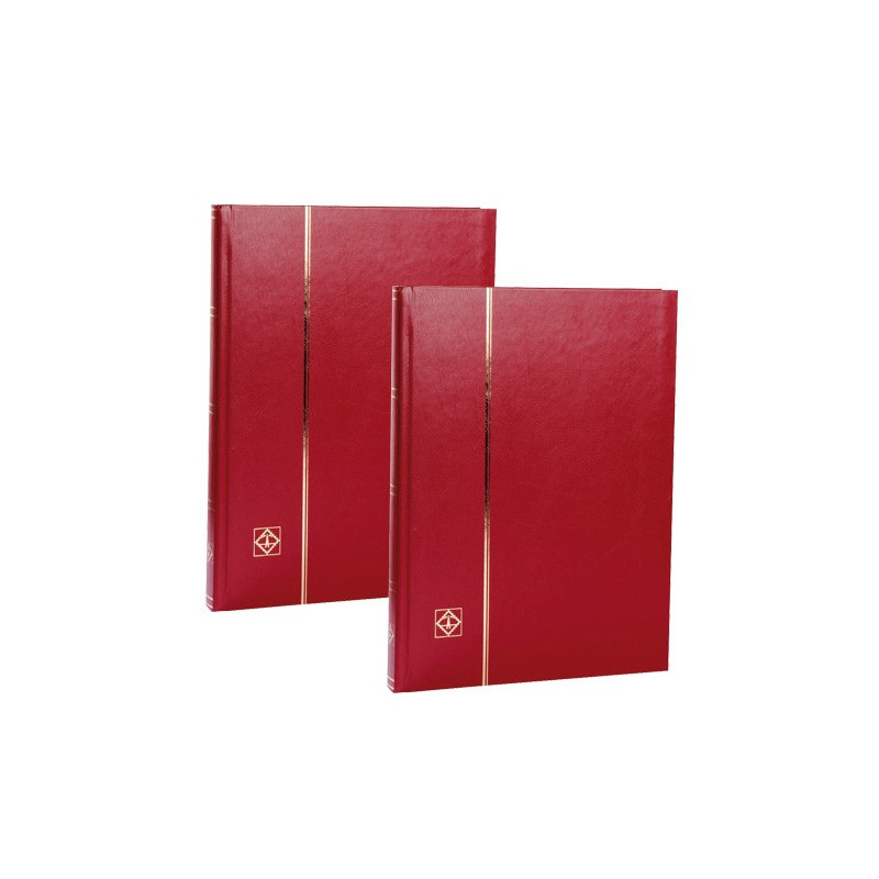 Lot De 2 Albums De Monnaie – 240 Pièces Au Total – Cuir PU Rouge Et Noir – Compact Et élégant