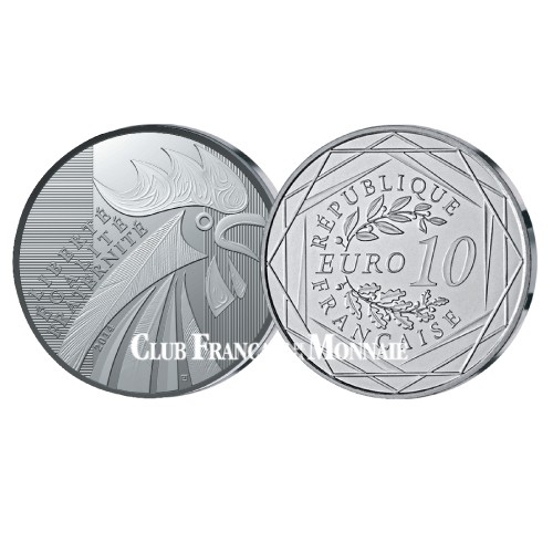10 Euro Argent France 2014 Le Coq - 2014