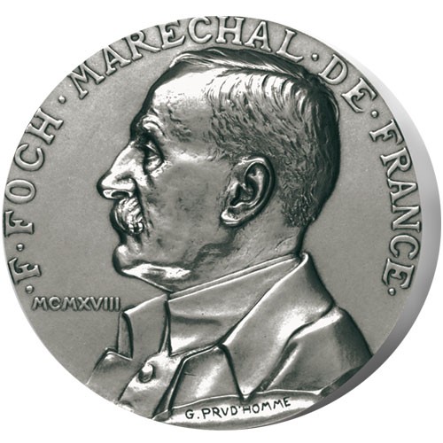 Maréchal Foch - Bronze argenté