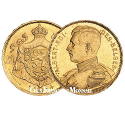 20 Francs Or Belgique 1914 - Albert 1er
