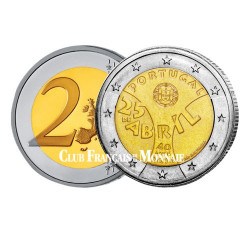 2 Euro Portugal 2014 - 40e anniversaire de la Révolution des Œillets