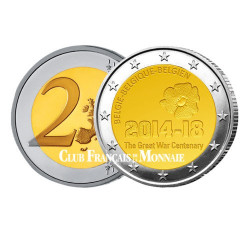 2 Euro Belgique 2014 - Centenaire de la Première Guerre mondiale