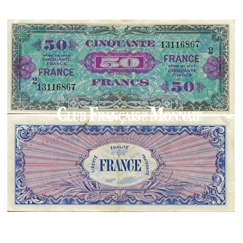Billet de 50 Francs France 1944