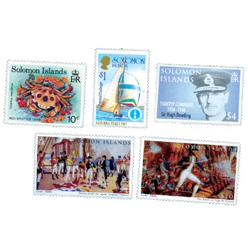 50 timbres Iles Salomon