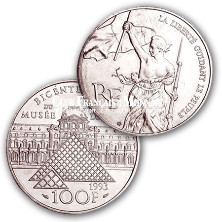 100 Francs Argent Liberté guidant le peuple - France 1993