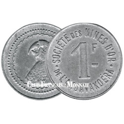 1 Franc Madagascar 1920 - Perroquet Mines d'Or d'Andavakoera