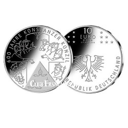10 Euro Argent Allemagne BE 2014 - 600 ans du concile de Constance