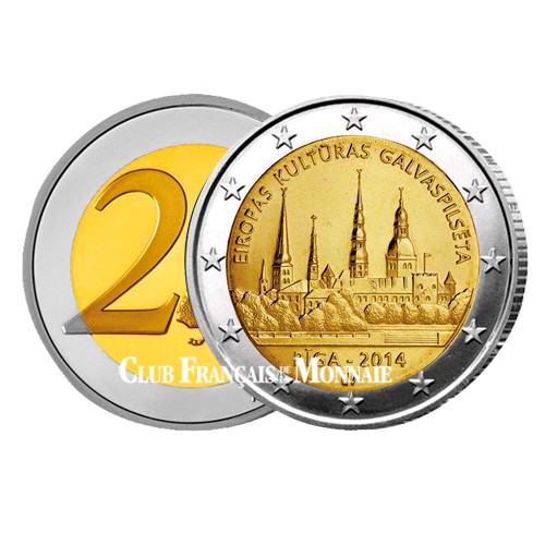 2 Euro Lettonie 2014 - Riga Capitale européenne de la Culture   