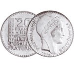 20 Francs Argent Turin 1937