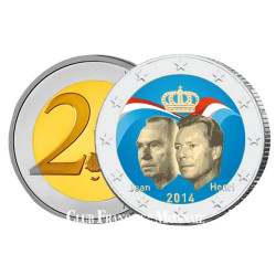 2 Euro Luxembourg 2014 colorisée - Grand-Duc Jean